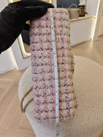 Chanel, Chanel Tweed Quilted 2.55 Reissue Flap Bag, , Pink, Very Very  Good - Image 43