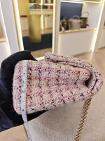 Chanel, Chanel Tweed Quilted 2.55 Reissue Flap Bag, , Pink, Very Very  Good - Image 45