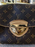 Louis Vuitton, Louis Vuitton Beverly MM Shoulder Bag, MM, Brown, Very Good - Image 7