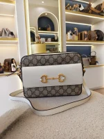 Gucci, Gucci Horsebit 1955 Small Camera Bag, Small, Beige, Very Very  Good - Image 4