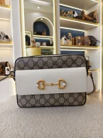 Gucci, Gucci Horsebit 1955 Small Camera Bag, Small, Beige, Very Very  Good - Image 5