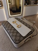 Gucci, Gucci Horsebit 1955 Small Camera Bag, Small, Beige, Very Very  Good - Image 12