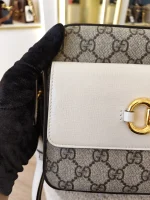 Gucci, Gucci Horsebit 1955 Small Camera Bag, Small, Beige, Very Very  Good - Image 23