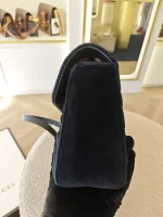 Gucci, Gucci Marmont Crystal Embellished Velvet Shoulder Bag, 26, Black, Very Very  Good - Image 15