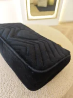 Gucci, Gucci Marmont Crystal Embellished Velvet Shoulder Bag, 26, Black, Very Very  Good - Image 26
