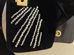 Gucci, Gucci Marmont Crystal Embellished Velvet Shoulder Bag, 26, Black, Very Very  Good - Image 27