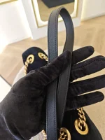Gucci, Gucci Marmont Crystal Embellished Velvet Shoulder Bag, 26, Black, Very Very  Good - Image 43