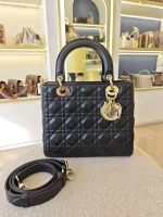Dior, Lady Dior Medium, Medium, Black, Very Very  Good - Image 5