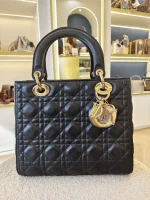 Dior, Lady Dior Medium, Medium, Black, Very Very  Good - Image 6