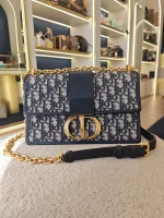 Dior, 30 Montaigne Bag , Medium, Blue, Very Very  Good - Image 5