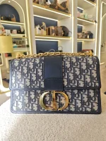 Dior, 30 Montaigne Bag , Medium, Blue, Very Very  Good - Image 19