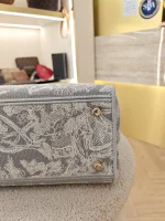 Dior, Lady D-Lite Bag, Large, Grey, Very Very  Good - Image 18