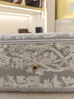 Dior, Lady D-Lite Bag, Large, Grey, Very Very  Good - Image 19