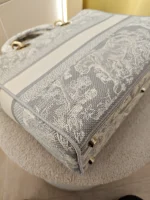 Dior, Lady D-Lite Bag, Large, Grey, Very Very  Good - Image 26