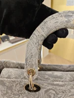 Dior, Lady D-Lite Bag, Large, Grey, Very Very  Good - Image 31