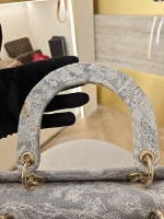 Dior, Lady D-Lite Bag, Large, Grey, Very Very  Good - Image 34