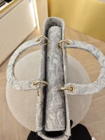Dior, Lady D-Lite Bag, Large, Grey, Very Very  Good - Image 38