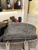 Dior, Lady D-Lite Bag, Large, Grey, Very Very  Good - Image 40