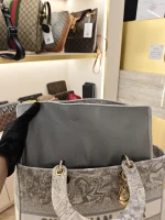 Dior, Lady D-Lite Bag, Large, Grey, Very Very  Good - Image 47