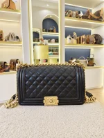 Chanel, Chanel Boy 10, 10", Black, Very Very  Good - Image 3