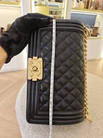 Chanel, Chanel Boy 10, 10", Black, Very Very  Good - Image 45