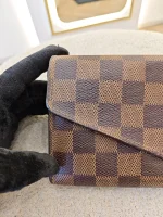 Louis Vuitton, Sarah Wallet, , Brown, Very Good - Image 9