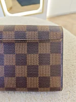 Louis Vuitton, Sarah Wallet, , Brown, Very Good - Image 11