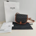 Celine, Folco, Medium, Brown, Very Very  Good - Image 2