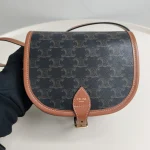 Celine, Folco, Medium, Brown, Very Very  Good - Image 4