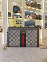 Gucci, Gucci Ophidia GG Small Shoulder Bag, Small, Beige, Very Very  Good - Image 4
