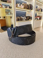 Louis Vuitton, Louis Vuitton Monogram Eclipse Reversible Belt, 95/38, Black, Very Very  Good - Image 5