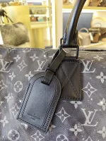 Louis Vuitton, Louis Vuitton Keepall Bandouliere 50 Monogram Galaxy, 50, Black, Very Very  Good - Image 8