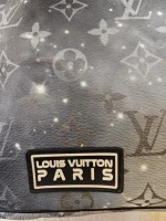 Louis Vuitton, Louis Vuitton Keepall Bandouliere 50 Monogram Galaxy, 50, Black, Very Very  Good - Image 24