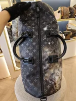 Louis Vuitton, Louis Vuitton Keepall Bandouliere 50 Monogram Galaxy, 50, Black, Very Very  Good - Image 30