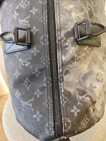 Louis Vuitton, Louis Vuitton Keepall Bandouliere 50 Monogram Galaxy, 50, Black, Very Very  Good - Image 31