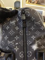 Louis Vuitton, Louis Vuitton Keepall Bandouliere 50 Monogram Galaxy, 50, Black, Very Very  Good - Image 33