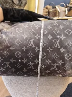 Louis Vuitton, Louis Vuitton Keepall Bandouliere 50 Monogram Galaxy, 50, Black, Very Very  Good - Image 36