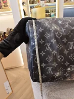 Louis Vuitton, Louis Vuitton Keepall Bandouliere 50 Monogram Galaxy, 50, Black, Very Very  Good - Image 38