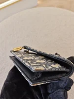 Dior, Saddle Flap Card Holder, , Blue, Very Very  Good - Image 12
