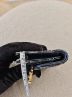 Dior, Saddle Flap Card Holder, , Blue, Very Very  Good - Image 28