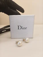 Dior, Petit CD Earring, , White, Very Very  Good - Image 4