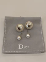 Dior, Petit CD Earring, , White, Very Very  Good - Image 10