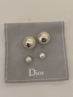 Dior, Petit CD Earring, , White, Very Very  Good - Image 11