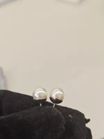Dior, Petit CD Earring, , White, Very Very  Good - Image 19