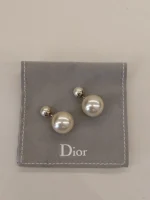 Dior, Petit CD Earring, , White, Very Very  Good - Image 23