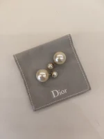 Dior, Petit CD Earring, , White, Very Very  Good - Image 24