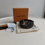 Louis Vuitton, LV Initiales Reversible Belt, 85/34, Black, New - Image 2