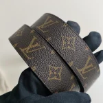 Louis Vuitton, LV Initiales Reversible Belt, 85/34, Black, New - Image 6
