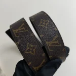 Louis Vuitton, LV Initiales Reversible Belt, 85/34, Black, New - Image 7