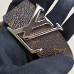 Louis Vuitton, LV Initiales Reversible Belt, 85/34, Black, New - Image 9